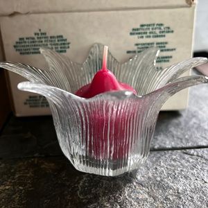 Partylite ice petal votive holder